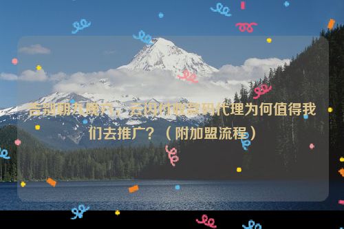 告别朝九晚六，云闪付收款码代理为何值得我们去推广？（附加盟流程）